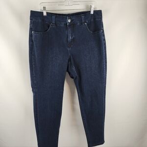 Seven7 Melissa McCarthy Jeans Womens Plus 16W Pencil 4-Way Stretch Blue Denim